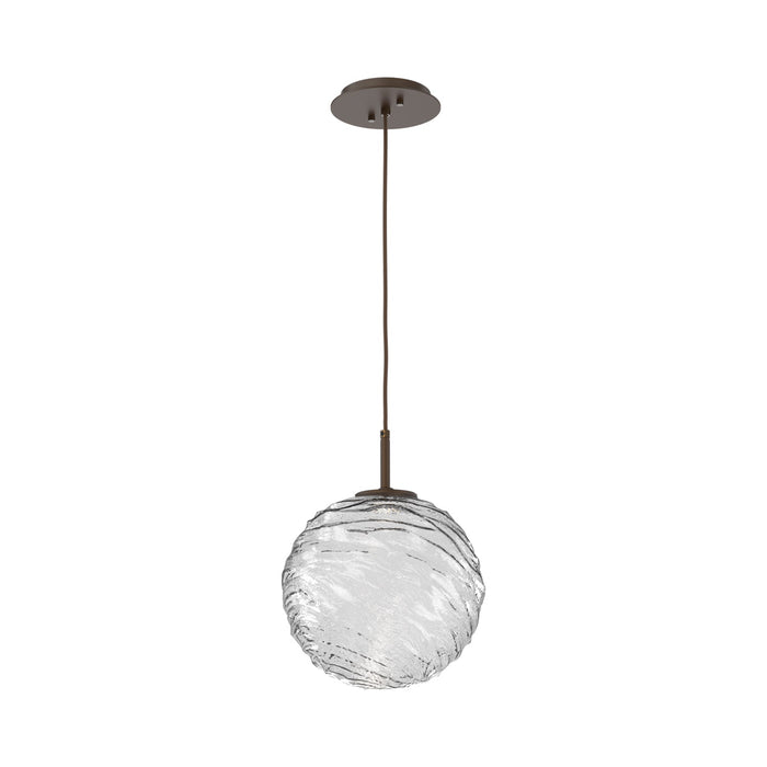 Gaia LED Pendant Light in Flat Bronze/Clear (Large).