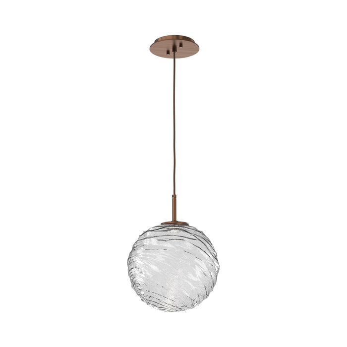 Gaia LED Pendant Light in Oil Rubbed Bronze/Clear (Large).