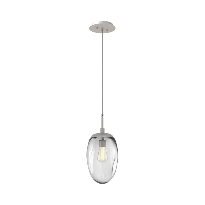 Meteo Pendant Light in Beige Silver/Clear (E26 Bulb Base).