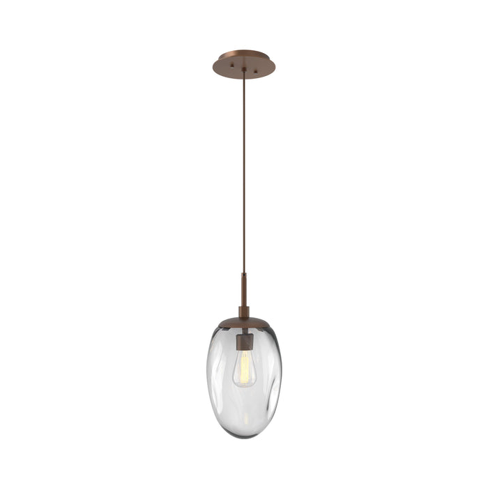 Meteo Pendant Light in Burnished Bronze/Clear (E26 Bulb Base).