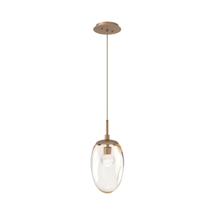 Meteo Pendant Light in Novel Brass/Amber/Zircon Crystal (LED).