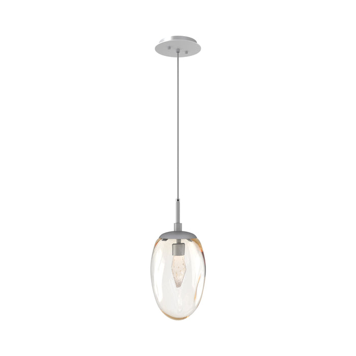 Meteo Pendant Light in Classic Silver/Amber/Geo Crystal (LED).