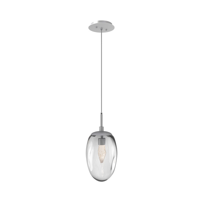 Meteo Pendant Light in Classic Silver/Clear/Geo Crystal (LED).