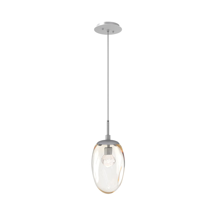 Meteo Pendant Light in Classic Silver/Amber/Zircon Crystal (LED).