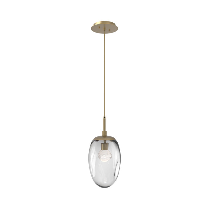 Meteo Pendant Light in Gilded Brass/Clear/Zircon Crystal (LED).