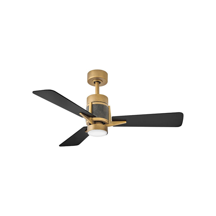 Atticus LED Ceiling Fan in Heritage Brass (42-Inch).