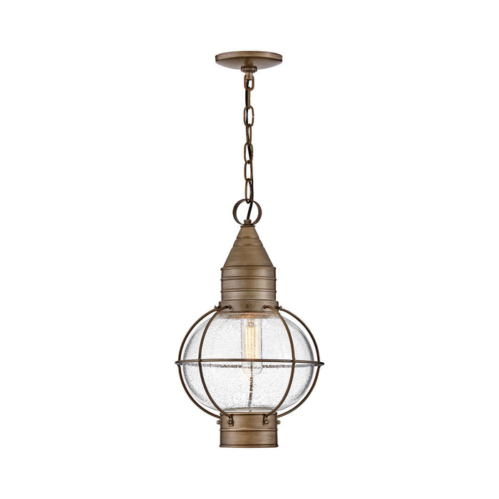 Cape Cod Outdoor Pendant Light in Burnished Bronze.