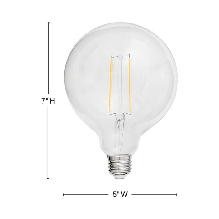 Lumiglo 120V Medium Base LED Bulb - line drawing.