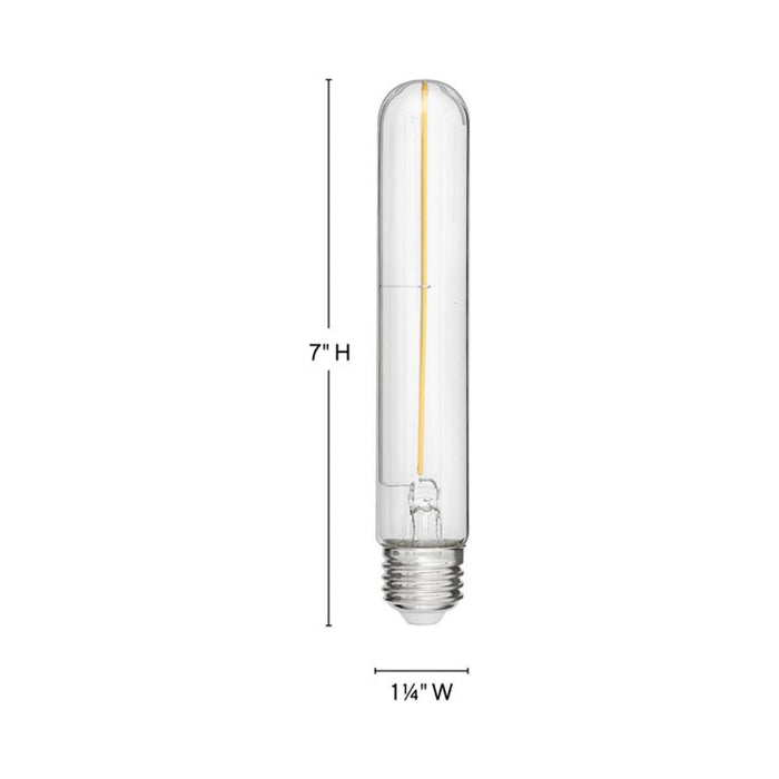 Lumiglo 120V Medium Base LED Bulb - line drawing.