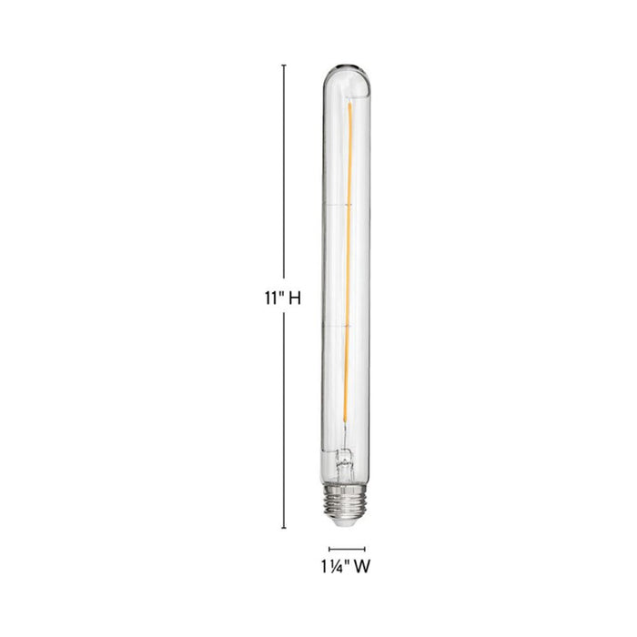 Lumiglo 120V Medium Base LED Bulb - line drawing.