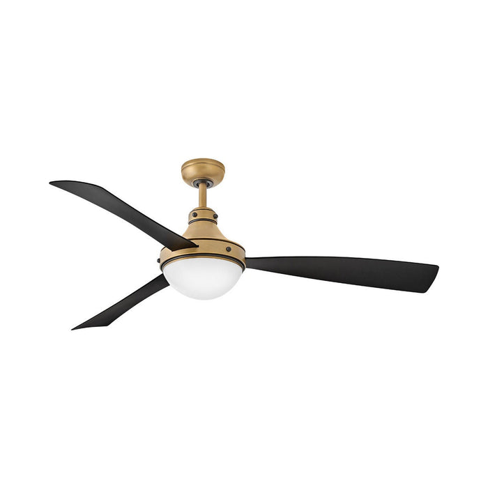 Oliver LED Ceiling Fan in Heritage Brass (62-Inch).