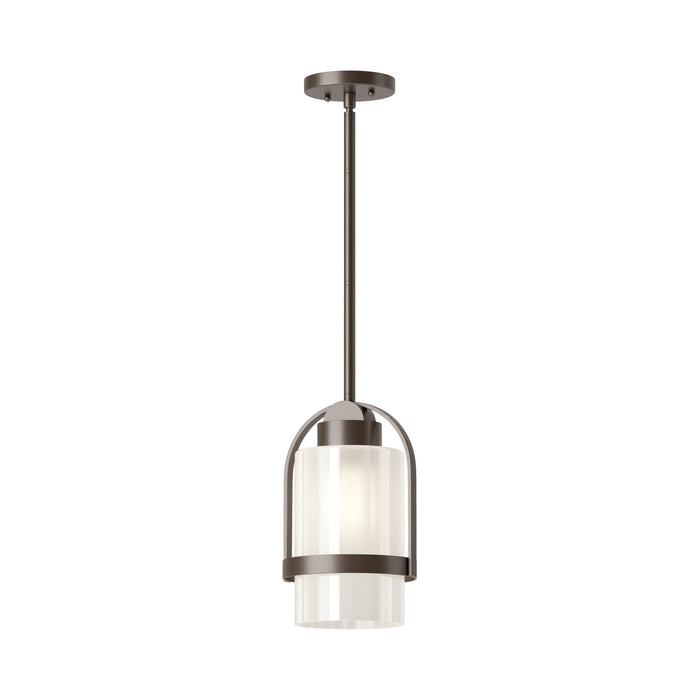 Alcove Outdoor Pendant Light in Coastal Bronze (Frosted Glass).