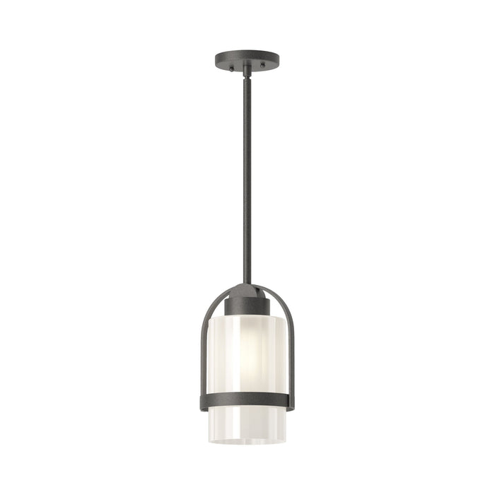 Alcove Outdoor Pendant Light in Natural Iron (Frosted Glass).