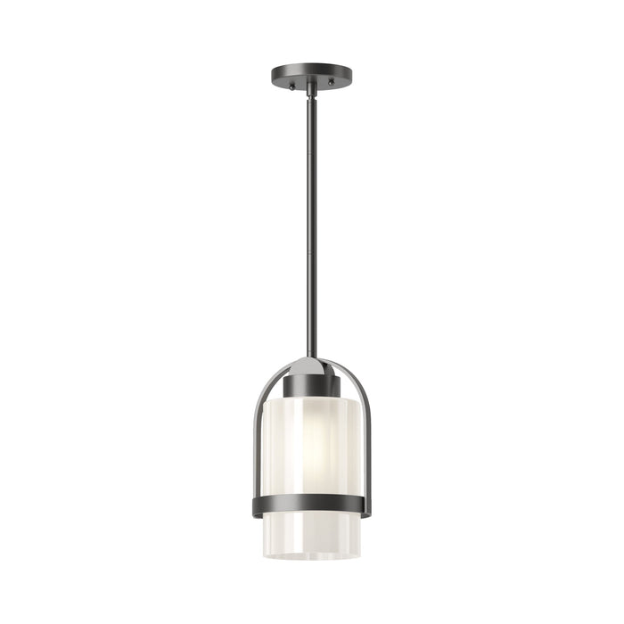 Alcove Outdoor Pendant Light in Coastal Black (Frosted Glass).