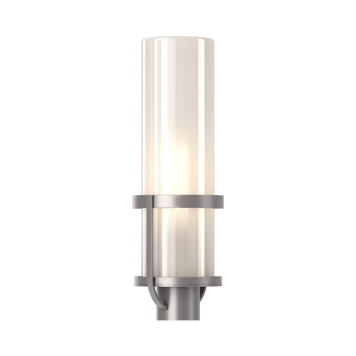 Alcove Outdoor Post Light in Coastal Burnished Steel (Frosted Glass).