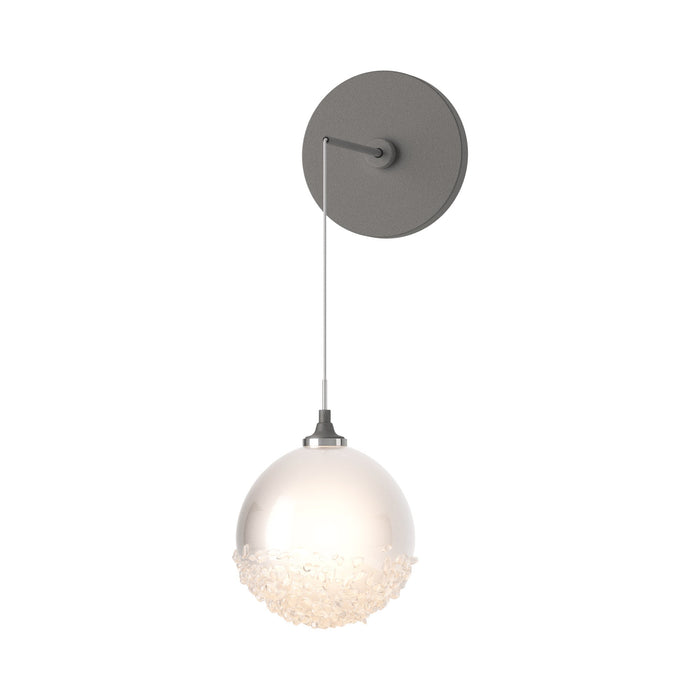 Fritz Globe Wall Light in Natural Iron.
