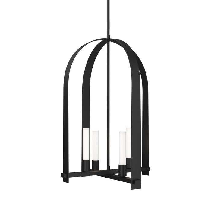 Triomphe Pendant Light in Black (4-Light).