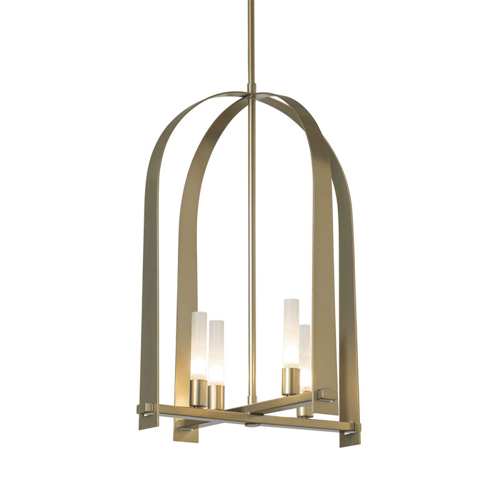 Triomphe Pendant Light in Modern Brass (4-Light).