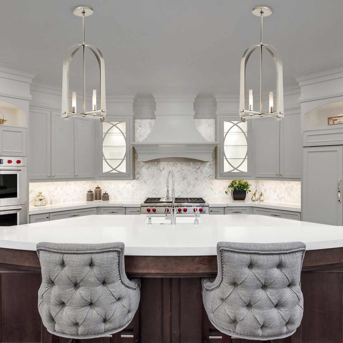 Triomphe Pendant Light in Kitchen.