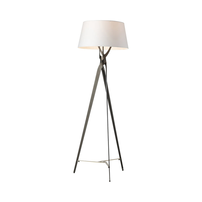 Tryst Floor Lamp in Modern Brass.