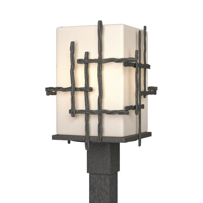 Tura Outdoor Post Light in Natural Iron (Clear Glass).
