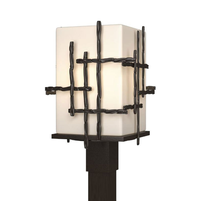 Tura Outdoor Post Light in Oil Rubbed Bronze (Opal Glass).