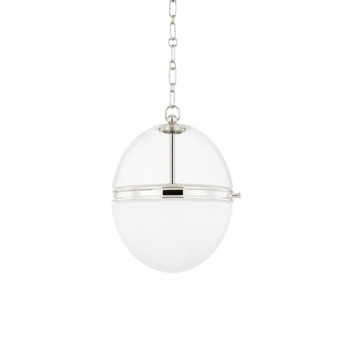 Donnell Pendant Light in Polished Nickel (Small).