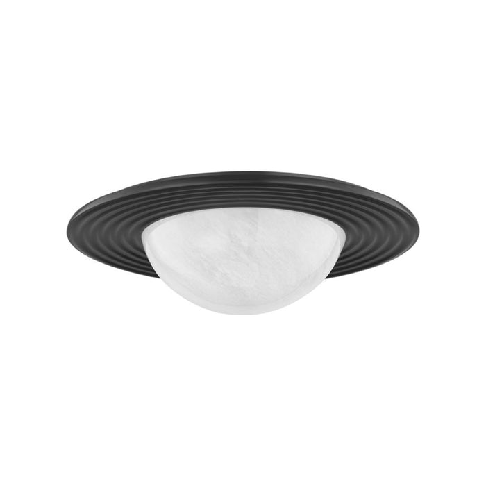 Geraldton LED Flush Mount Ceiling Light in Distressed Bronze (Small).