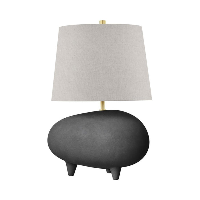 Tiptoe Table Lamp in Aged Brass/Matte Black .