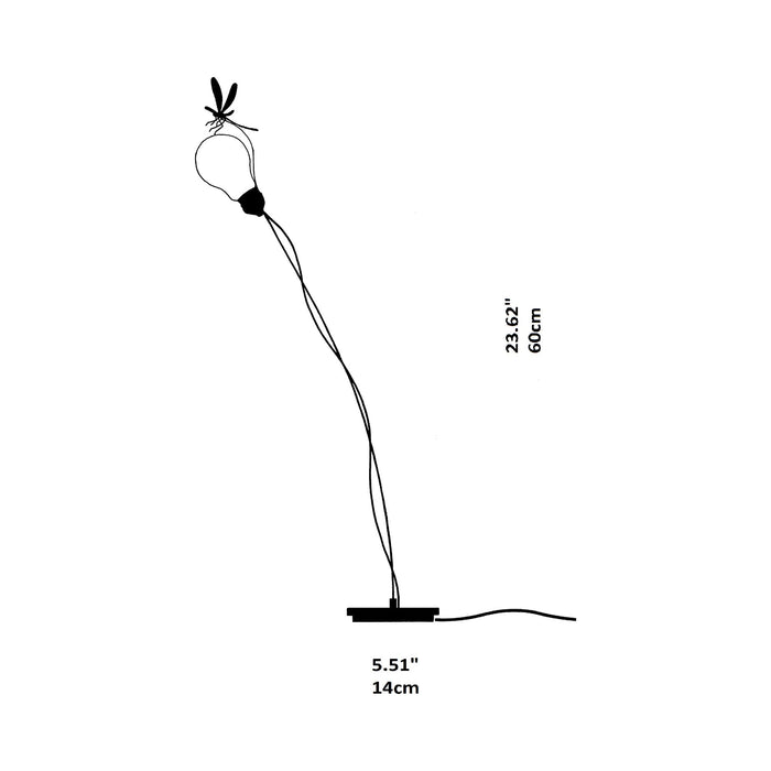 I Ricchi Poveri Bzzzz Table Lamp - line drawing.