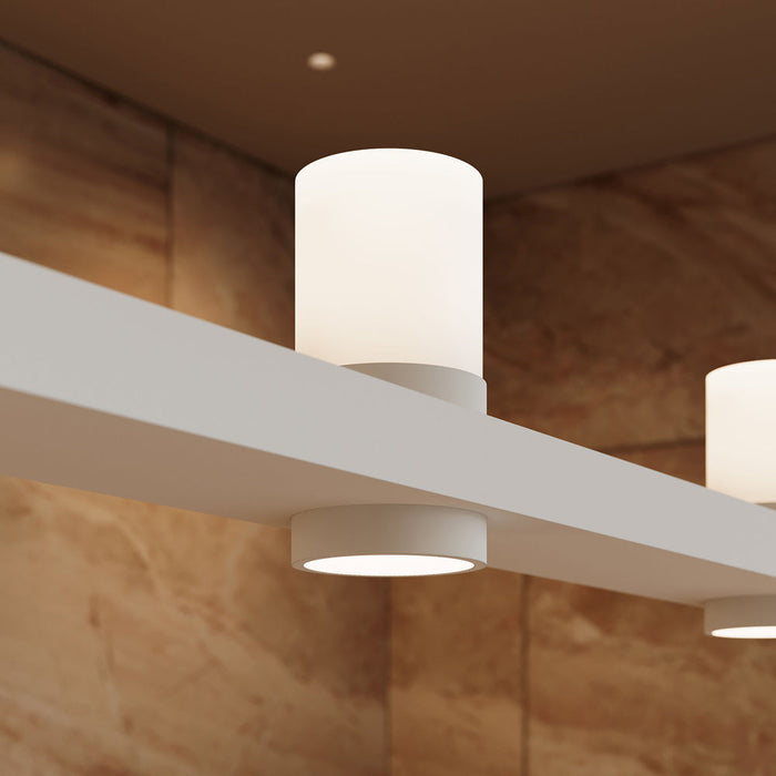 Intervals® LED Linear Suspension Light in hotel.