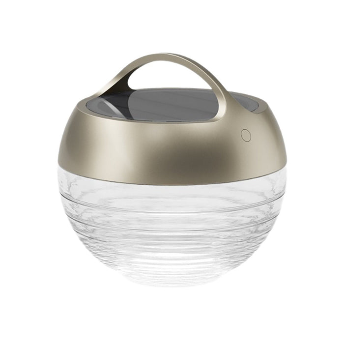 Aqu Outdoor LED Portable Table Lamp in True Gold (Small).