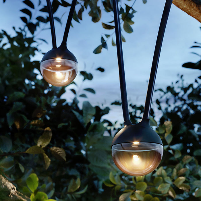 Cherry Bubbls Outdoor LED Solar Powered String Light in Detail.