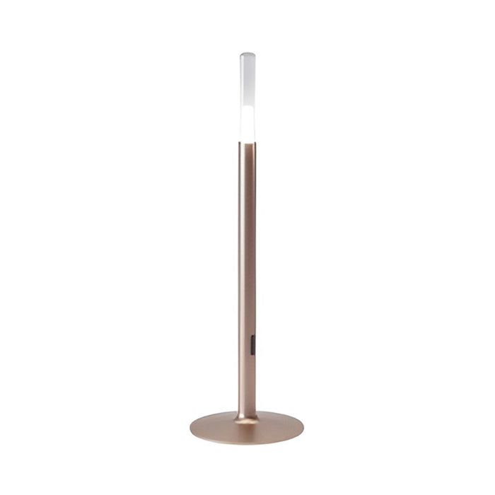 Glim Outdoor LED Portable Table Lamp in Bright Bronze.