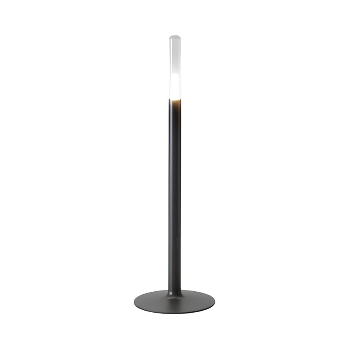 Glim Outdoor LED Portable Table Lamp in Jet Black.