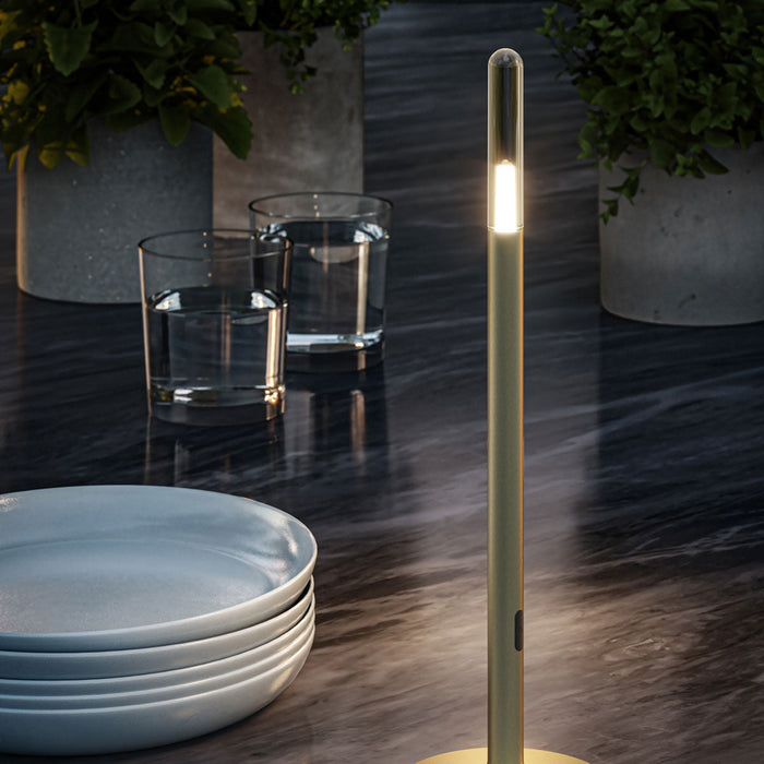Glim Outdoor LED Portable Table Lamp in Detail.