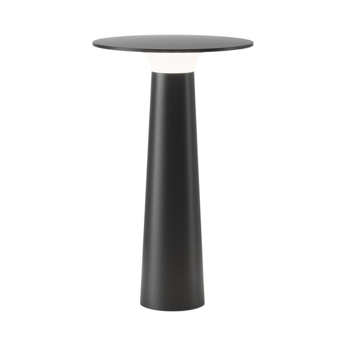 Lix Outdoor LED Portable Table Lamp in Jet Black.