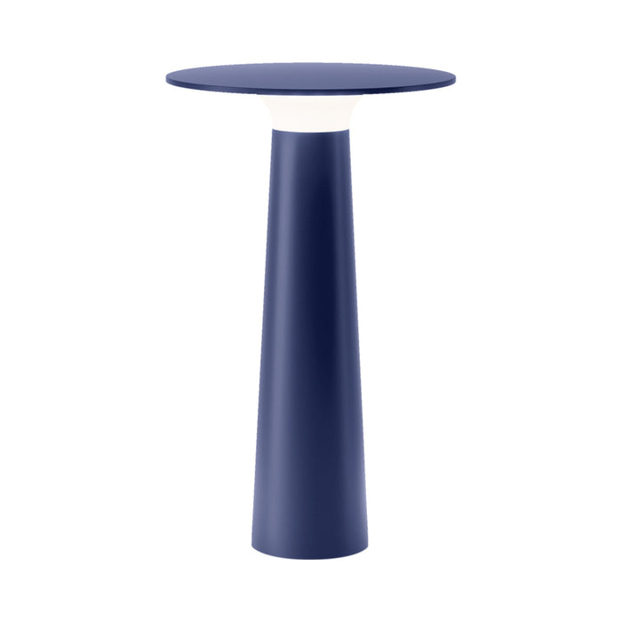 Lix Outdoor LED Portable Table Lamp in Midnight.