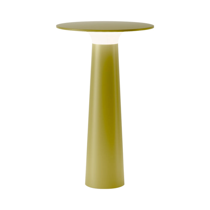 Lix Outdoor LED Portable Table Lamp in Yellow.