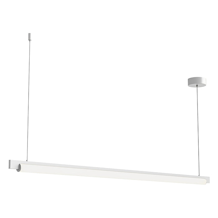 Keel™ LED Linear Pendant Light in Satin White (Large).