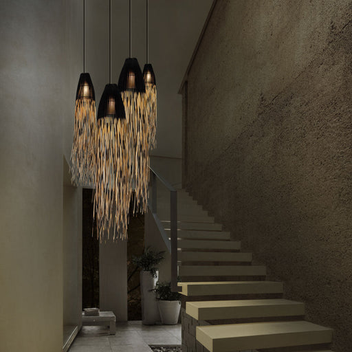 Biba Pendant Light in stairway.