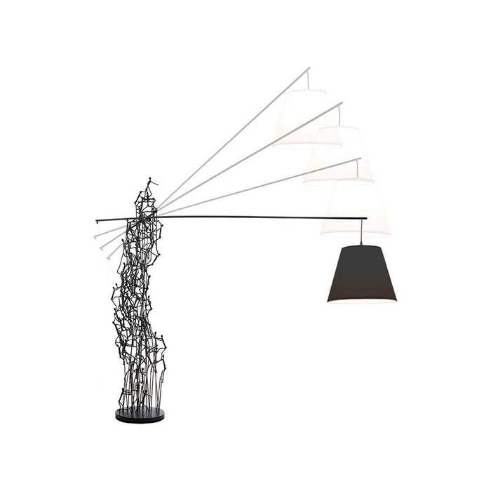 Little People Boom Town Floor Lamp in Black (16-Inch).