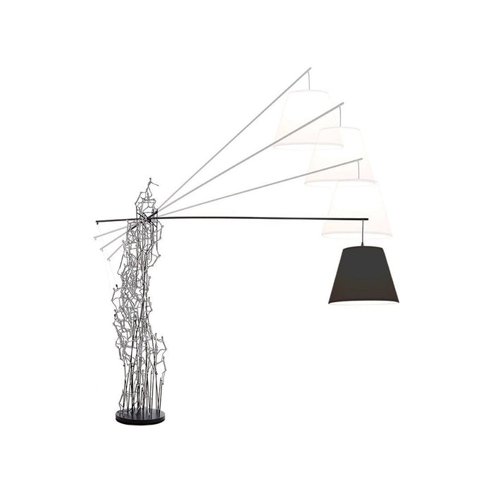 Little People Boom Town Floor Lamp in Silver (16-Inch).