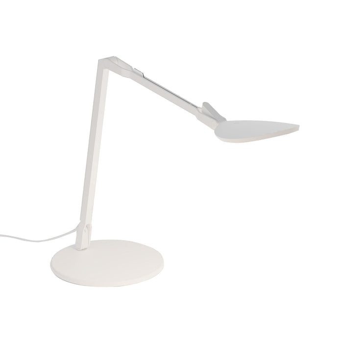Splitty Reach LED Desk Lamp in Matte White/Standard Desk Base.