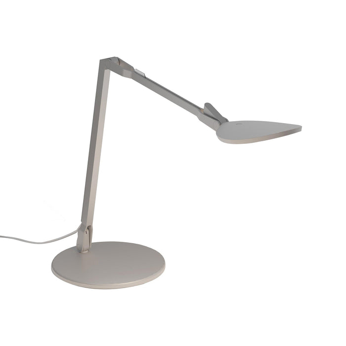 Splitty Reach LED Desk Lamp in Silver/Standard Desk Base.