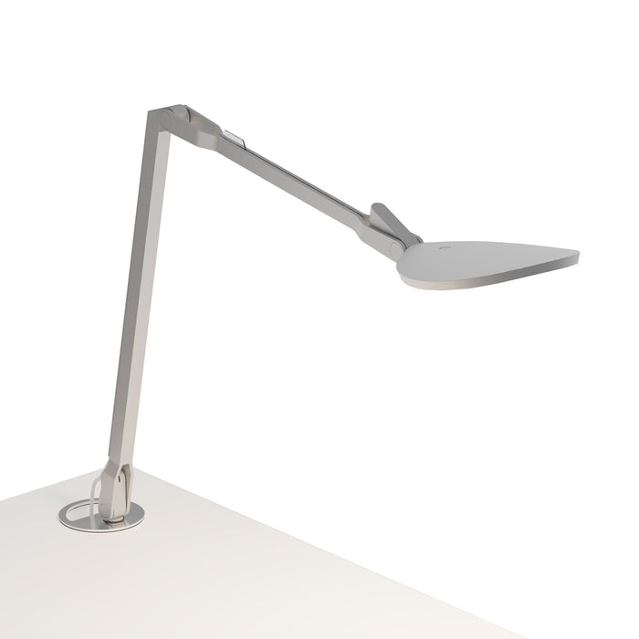 Splitty Reach LED Desk Lamp in Silver/Grommet Mount.