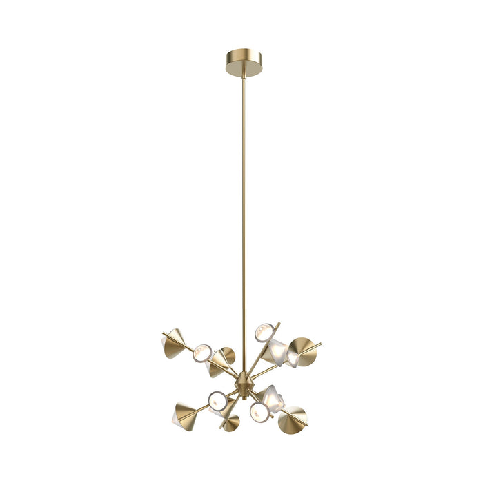 Geode LED Chandelier in Brushed Gold (Small).