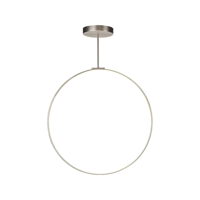 Cirque LED Pendant Light in Brushed Nickel (36-Inch).