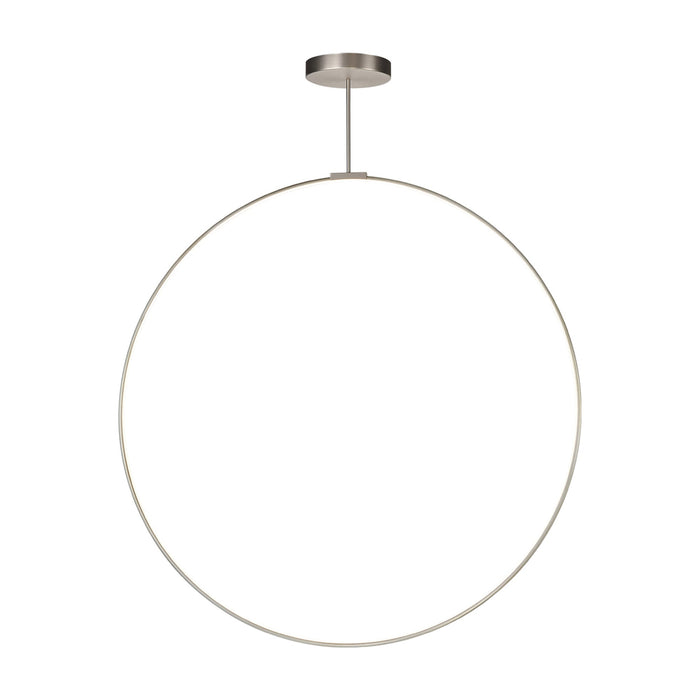 Cirque LED Pendant Light in Brushed Nickel (60-Inch).