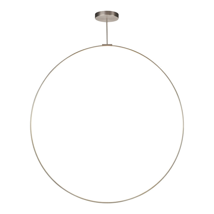 Cirque LED Pendant Light in Brushed Nickel (72-Inch).